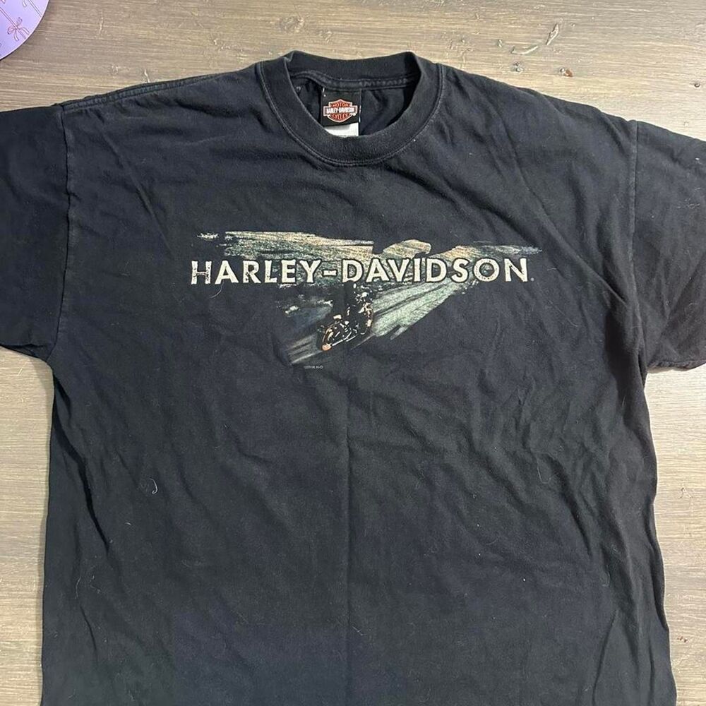 Harley-davidson Men's Black T-shirt